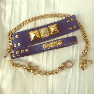 Blue and Gold Jewelry - Juicy, VS, C Wonder